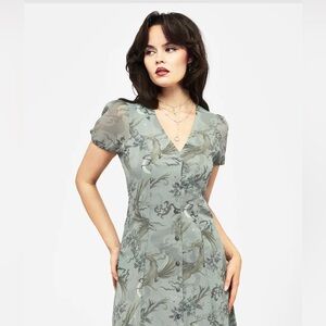 Disturbia Sapphira Dragon Midi Dress 8 Goth Gothic